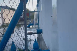 Aguas de Saltillo atribuyó la fuga a una falla en el flotador del pozo.