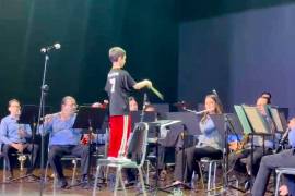 En el espectáculo interpretaron temas de películas infantiles para el público escolar.