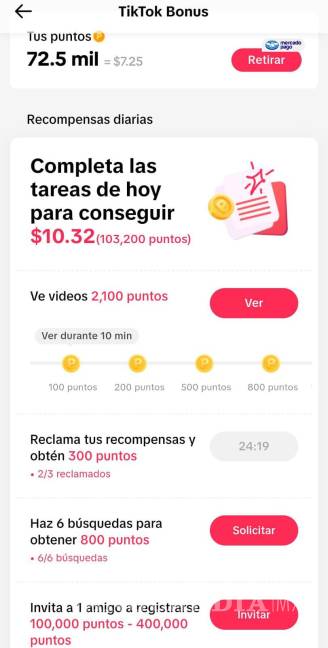 $!Aunque las ganancias son limitadas, TikTok Bonus representa una opción para ingresos adicionales en México.