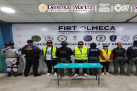 Omar García Hrafuch, titular de la Secretaría de Seguridad y Protección Ciudadana (SSPC), informó sobre la detención de tres personas en Tabasco, entre ellas a Eduardo Alberto ‘N’, alias ‘Luki’.