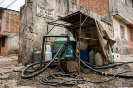 Personal de la Conagua y elementos de la Guardia Nacional realizaron inspecciones en predios de las colonias Provivienda y Topo Chico, donde fueron clausurados cuatro pozos irregulares