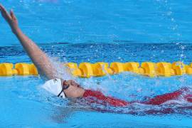 Matilde Alcázar cosechó el primer lugar en la competencia de natación de 200 metros cuadrados dentro de Santiago 2023.