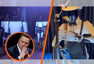 Elon Musk presenta robots en su evento más reciente en Los Ángeles.