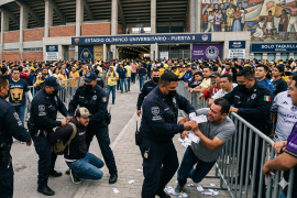 Autoridades detuvieron a 14 personas por reventa durante el partido en el Estadio Olímpico Universitario.