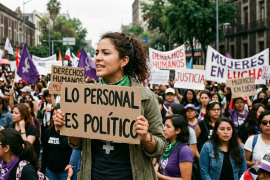 La frase “lo personal es político”, popularizada por Carol Hanisch en el ensayo The Personal Is Political, explica cómo las experiencias privadas reflejan estructuras sociales de poder