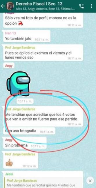 $!Denuncian a profesor que ofrece a sus alumnos 'un 10' si no votan por Morena