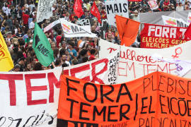 Protestas en Brasil; piden destitución del presidente Temer