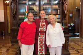 La presidenta de México, Claudia Sheinbaum, se reunió en Palacio Nacional con la escritora franco-mexicana Elena Poniatowska y la activista Jesusa Rodríguez.