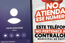 Autoridades recomiendan no contestar ni brindar datos personales o bancarios ante llamadas sospechosas.