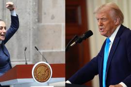 La presidenta de México, Claudia Sheinbaum consiguió en una conversación que duró 40 con Donald Trump poner en pausa la imposición del 25 % de aranceles por parte del mandatario estadounidense.