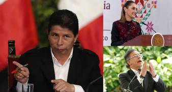 Tras darse a conocer la destitución de Dina Boluarte, Claudia Sheinbaum y Gustavo Petro criticaron que el exmandatario peruano Pedro Castillo continúe preso.