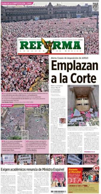 $!Así reaccionaron medios nacionales a la protesta en defensa del INE