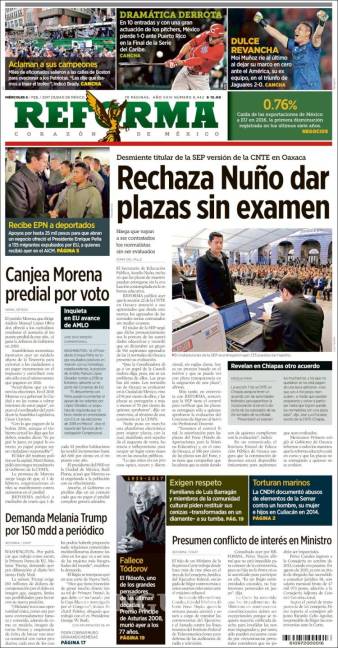$!Titulares Prensa Nacional 08/02/2017