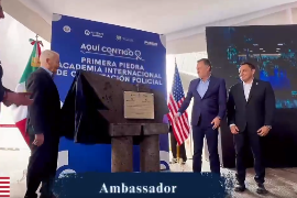 E.U y Querétaro en la presentación de la Nueva Academia de Capacitación Policial en el país.
