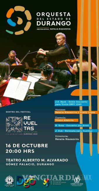 $!La Orquesta del Estado de Durango se presentará en el Revueltas 2019, este 16 de octubre