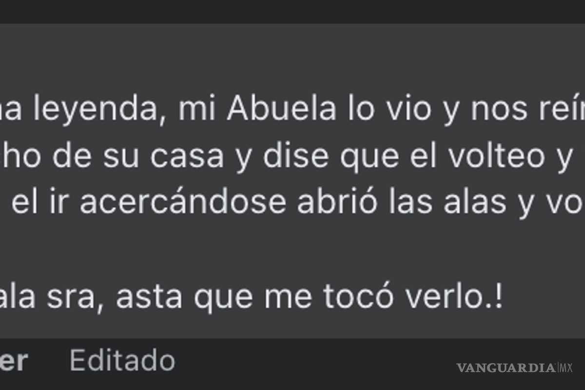 $!Revive leyenda del ‘Hombre Pájaro’ en Coahuila por reporte en Múzquiz, durante Semana Santa