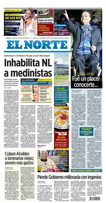 $!Así despidieron los periódicos del mundo a Juan Gabriel