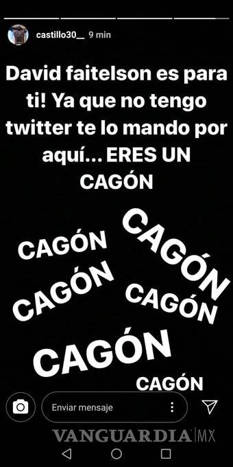 $!'Eres un cag...'; Nico Castillo explota contra David Faitelson