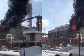 Pemex informa que sofocó el incendio en refinería de Cadereyta