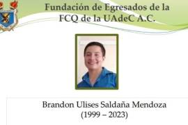 Brandon Ulises Saldaña era estudiante de la Facultad de Ciencias Químicas de la UAdeC.