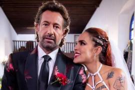 Sara Corrales y Gabriel Soto actúan en “Mi camino es amarte”, telenovela de Televisa.