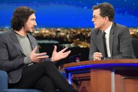 “Ella brillaba bastante” dice Adam Driver en The Late Show