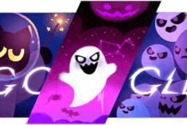 Google celebra Halloween con nuevo doodle en su página.