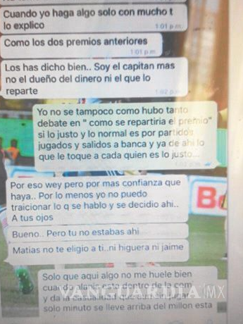 $!Filtran pelea de WhatsApp de Omar Bravo con compañeros