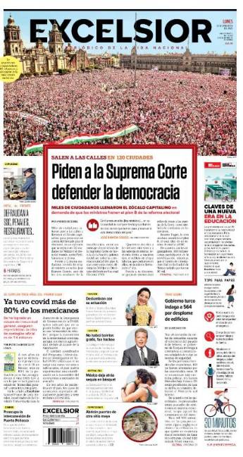 $!Así reaccionaron medios nacionales a la protesta en defensa del INE