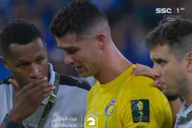 Cristiano Ronaldo no pudo contener el llanto ante la derrota de la Copa del Rey en Arabia.