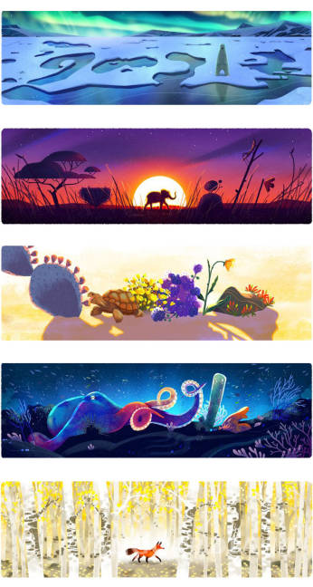 $!Google celebra el Día de la Tierra con 'pack' de ‘doodles’