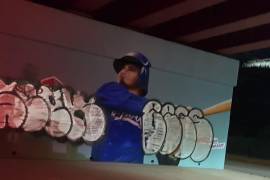 Consignan a joven que arruinó mural de los Acereros en Monclova