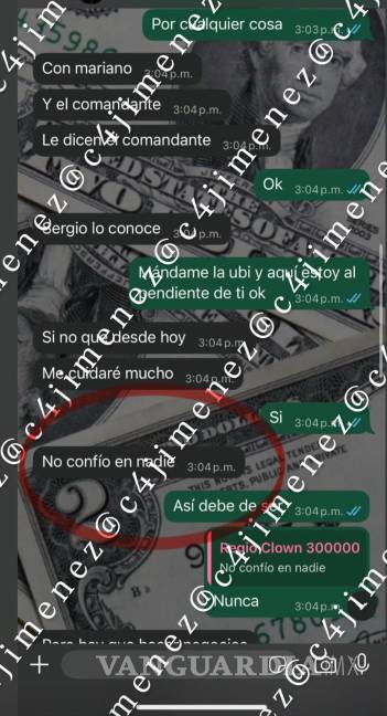 $!Revelan conversación de Regio Clown; junto a B-King fueron a ver a ‘El Comandante’ antes de ser asesinados