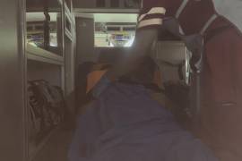 Carlos Alberto, de 43 años, fue llevado al Hospital General tras recibir atención inicial en un centro de salud.