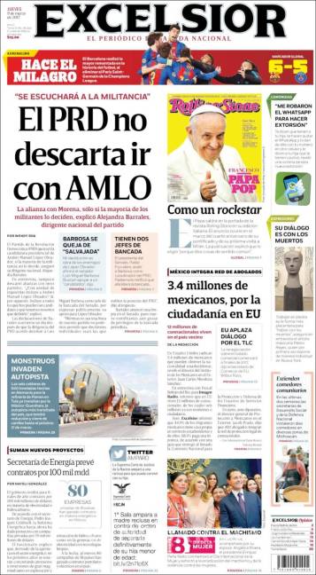 $!Titulares Prensa Nacional 09/03/2017