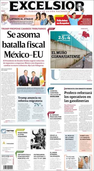 $!Titulares Prensa Nacional 01/03/2017