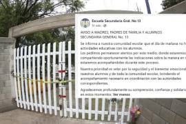 El plantel permanece cerrado a dos semanas del ataque; la comunidad escolar espera condiciones para reanudar las clases presenciales.