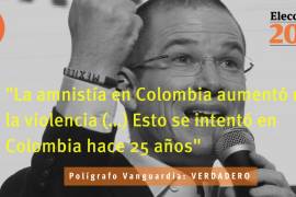 Es verdadera la afirmación de Anaya de que aumentó la violencia en Colombia después de la amnistía