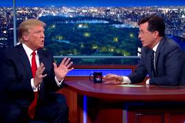 Stephen Colbert critica los extraños comentarios de Trump sobre el huracán Dorian