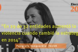 En 29 de 32 entidades aumentó la violencia cuando cambió la estrategia en 2014: Margarita Zavala