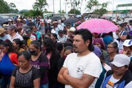 Tzeltales y tojolabales se manifestaron en un municipio de Chiapas para exigir un alto a la violencia generada por grupos armados y una mesa de diálogo con el gobierno del estado