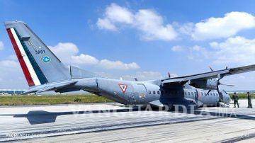 $!Avión de la Fuerza Aérea aterrizó de emergencia en el AIFA; descartan heridos