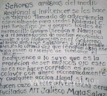 $!Fiscalía de Sonora investiga amenaza a Natanael Cano y cantantes de corridos; prometen protección