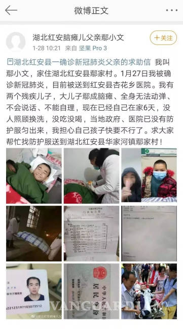 $!Niño chino discapacitado murió solo en casa, su padre estaba aislado por coronavirus