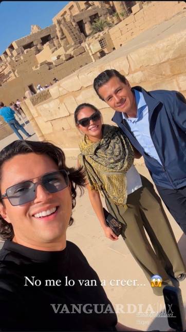 $!Viralizan foto de influencer con el expresidente de México, Enrique Peña Nieto, en Egipto