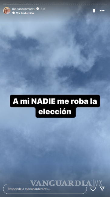 $!Fiscalía ‘metió mano’, acusa Mariana Rodríguez: ‘nadie me roba la elección’