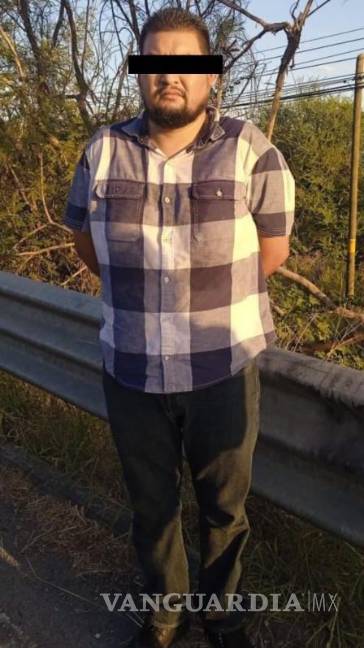$!El hombre fue detenido en el municipio de Cadereyta, Nuevo León en donde fue alcanzado por elementos de Fuerza Civil cuando intentó huir
