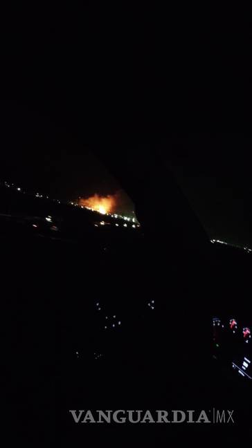 Se incendian cerros al poniente del Saltillo