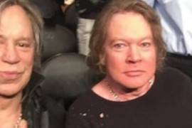 ¿Una cirugía más? Axl Rose y Mickey Rourke lucen irreconocibles