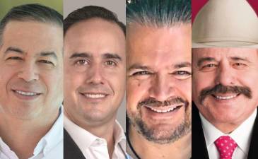 Cuatro de los precandidatos a la gubernatura de Coahuila.